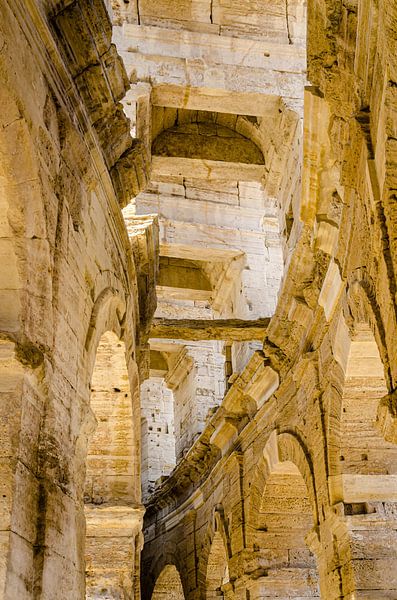 Vaults in the Roman amphitheatre of Arles by Dieter Walther