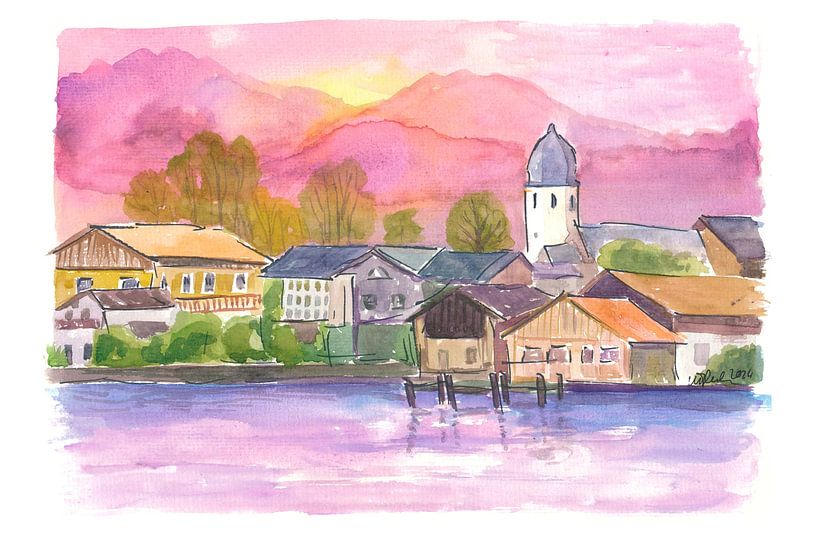 Arrival on the Fraueninsel on Lake Chiemsee by Markus Bleichner