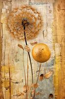 Miracles emportés par le vent : pissenlits abstraits