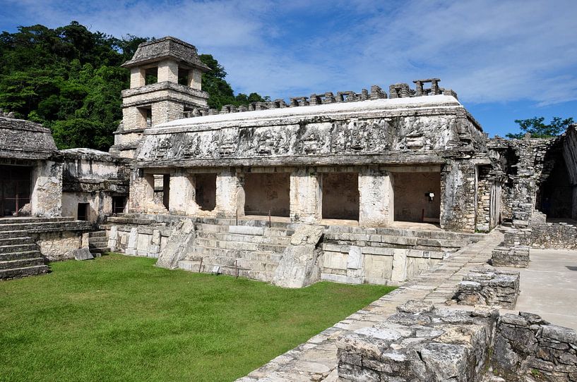The sacred temples of Palenque by Frank Photos