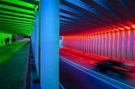 Gekleurde marstunnel in Zutphen. van Lisanne Albertsma thumbnail