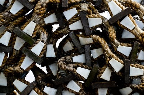 Touwladder op ss Rotterdam