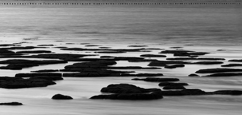 Waddenkust Stilleven in zwart wit von Waterpieper Fotografie