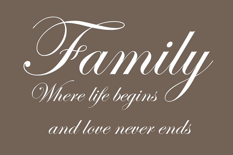 Family - Dark brown by Sandra Hazes
