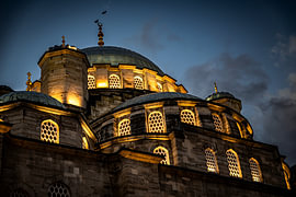 New mosque at night