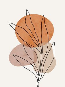 Plant warme kleuren, boho stijl