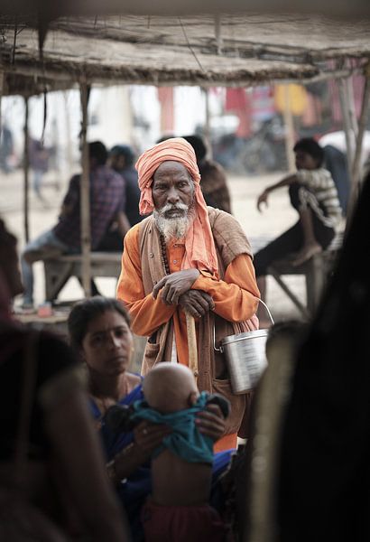 pilgrim at allahabad by Karel Ham