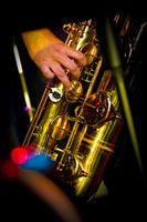 Alto saxophone detail vista