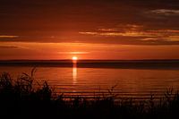 Coucher de soleil d'été à Vadstena - Lac Vattern - Suède