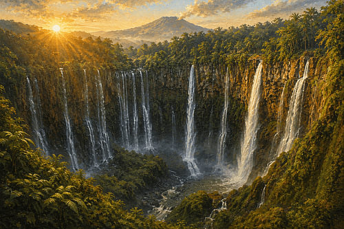 Der Tumpak-Sewu-Wasserfall – Die tausend Kaskaden von Ost-Java