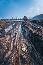 Asturien Playa Gueirua Strand mit Felsen von Jean Claude Castor Miniaturansicht