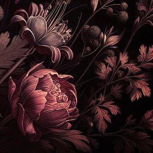 VINTAGE COLOURFUL BOTANICAL-10A-3