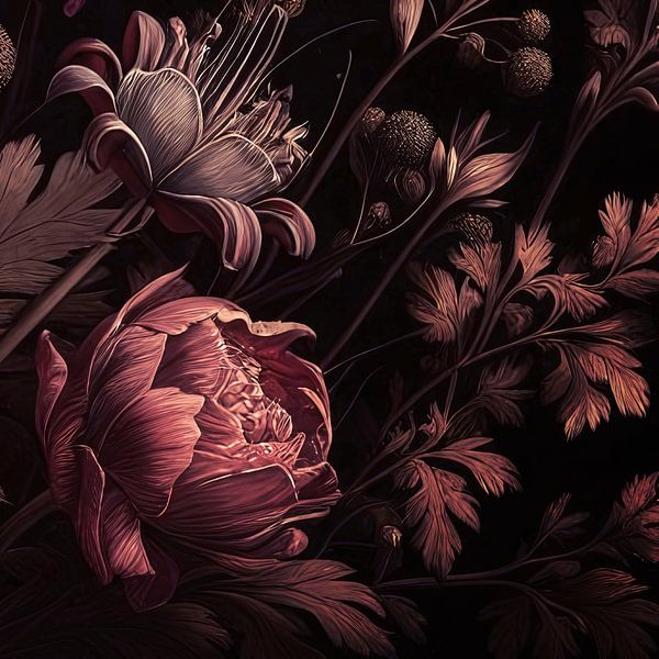 VINTAGE COLOURFUL BOTANICAL-10A-3 by Pia Schneider