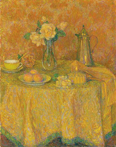 De tafel, gele harmonie, Henri Le Sidaner