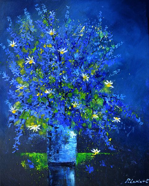 Blue still life by pol ledent