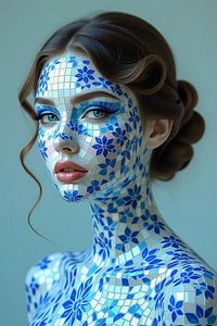 Blaues Mosaik Mystique