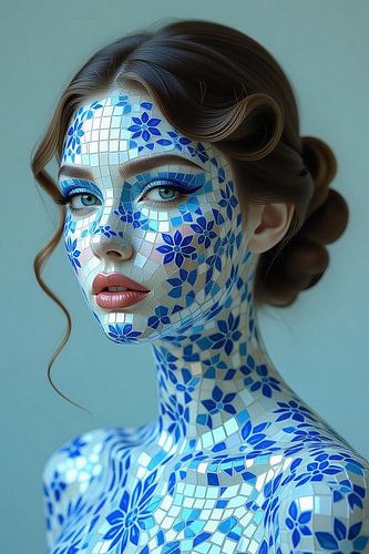 Blauwe Mozaïek Mystiek