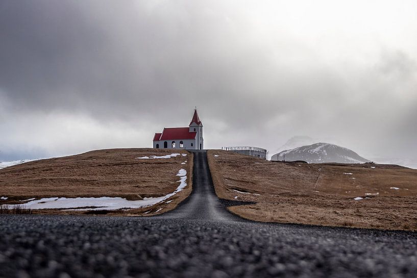 Ingjaldshólskirkja in Iceland - between winter and spring by Franca Gielen