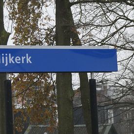 Aankomst bord Station Nijkerk van Veluws