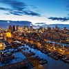 Rotterdam blauwe uur van Dennis van de Water