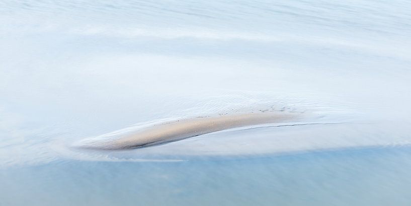 Zandbank in het IJsselmeer van Jenco van Zalk