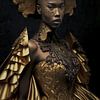 Fashion, Avant Garde, Golden Wedding Dress by Hive Arts Studio
