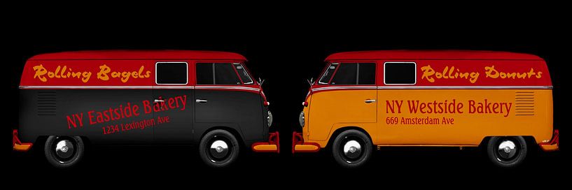 VW Bus T1 New York East &amp; West Side Bakery by aRi F. Huber