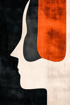 Abstract profiel in minimalistisch ontwerp van Imperial Art House