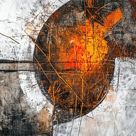 Oranje cirkel | Circle of Rust and Light van Modern Collection