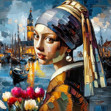 Harbor Lights of Vermeer van René van den Berg