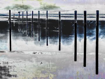 Pawn_in_the_harbour_basin_01_painting_43a by Manfred Rautenberg Digitalart