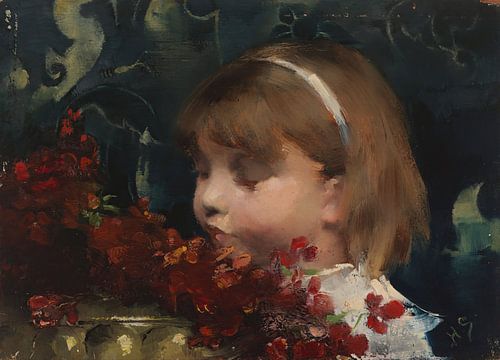 Hoofd van een meisje, 1882, Helene Schjerfbeck