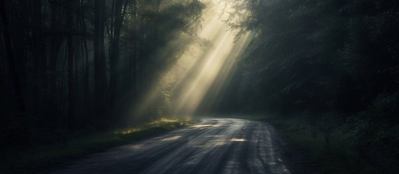 Waldidylle im Sonnenlicht von fernlichtsicht
