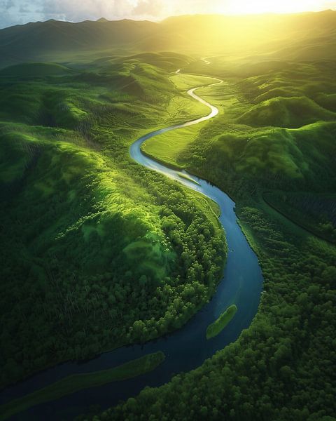 Verborgene Pfade, flüsternde Gewässer von fernlichtsicht