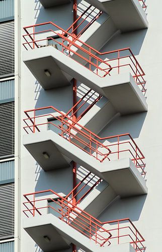 I climbed a flight of stairs