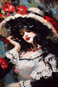 Woman with hat