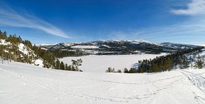 Panorama du lac de Norvège