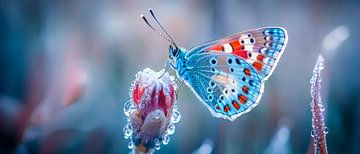 Colourful butterfly in the morning mist by Poster Art Shop