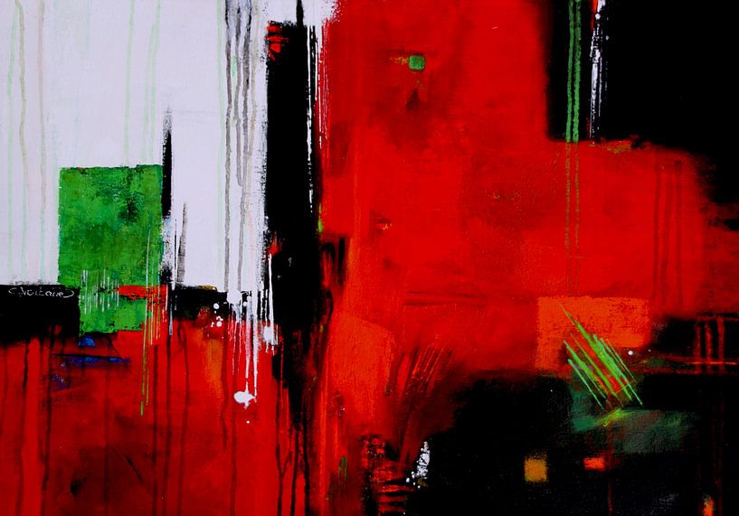 rood en groen van Claudia Neubauer