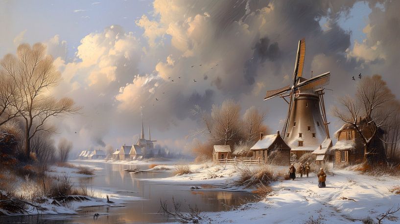 Dutch winter by Kees van den Burg