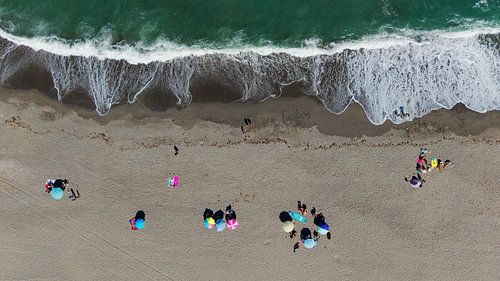 Le bonheur à la plage.