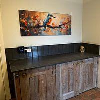 Photo de nos clients: Martin-pêcheur coloré par Peintures accrocheuses, sur ArtFrame