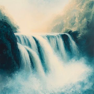 Waterval landschap van Poster Art Shop