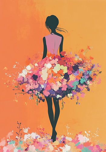 Blühende Silhouette