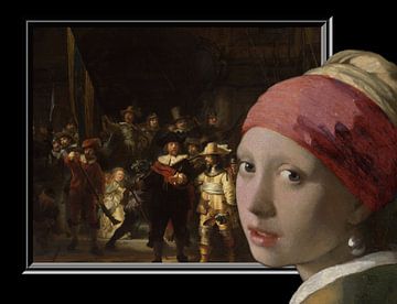 Nachtwache und Das Mädchen mit dem Perlenohrring von Foto Amsterdam/ Peter Bartelings