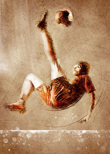 Fußballspieler Sport Kunst #Fußball #Fußball von JBJart Justyna Jaszke