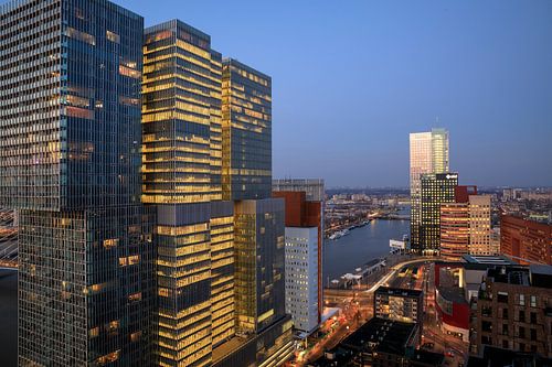 Zicht op de ' De Rotterdam' 