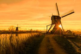 Schemerige lichte zonsopgang van Digikhmer