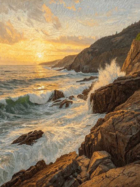Küste des Sonnenuntergangs: Die Goldene Stunde von Artistic