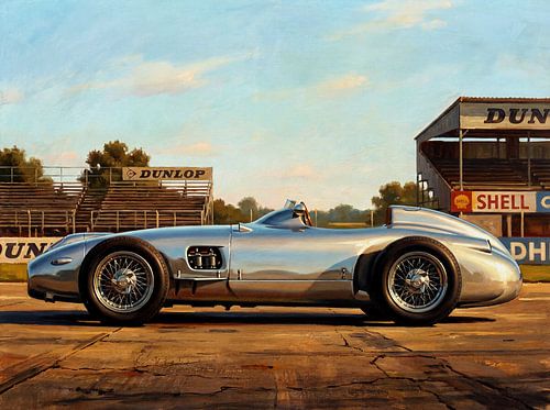 Mercedes 196 Silver Arrow-schilderij | Kunst